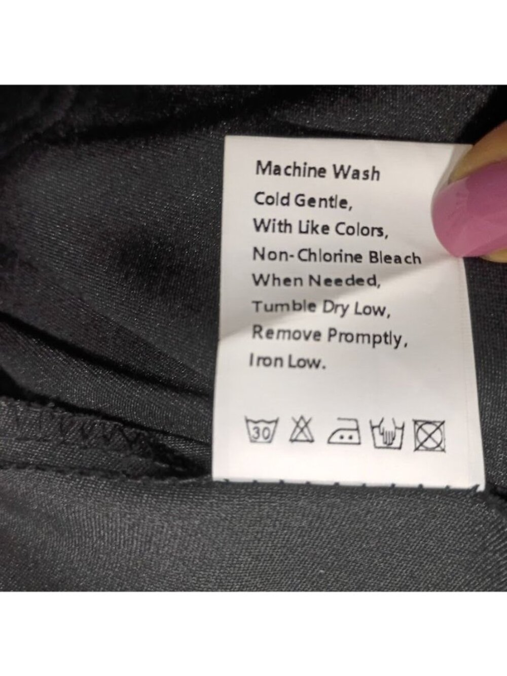 BTFBM Black Satin Midi Skirt Flowy A-Line Size L 96% Polyester 4% Elastane Mach - Picture 6 of 10